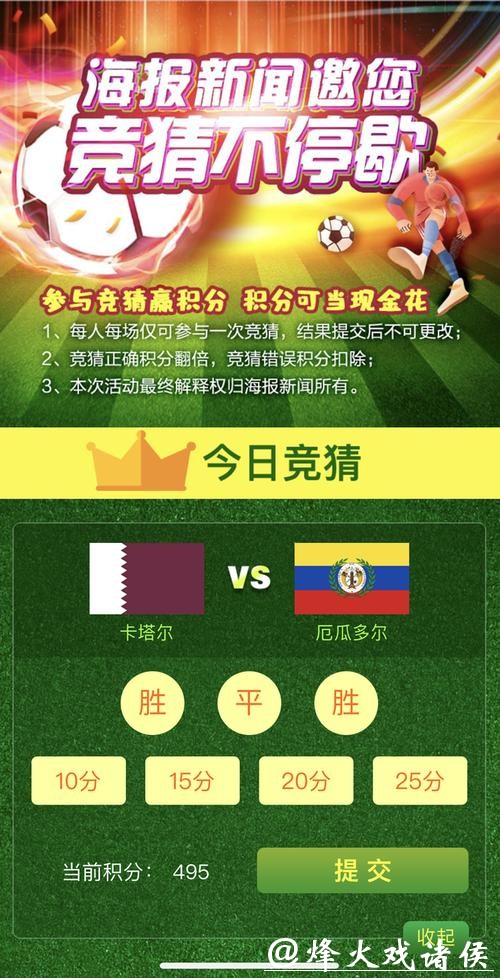 世界杯竞猜活动：参与方式及奖品设置